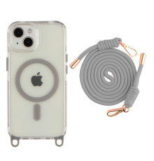 Чохол TPU+PC LanyardCase with MagSafe для iPhone 15 Колір Titanium grey 2020000477204 ma37092_3610319