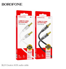 Кабель Aux Borofone BL19 М'ята упаковка Колір Чорний 2020000479840