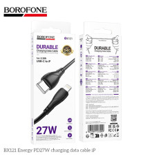 Кабель USB Borofone BX121 Type-C to Lightning PD27W Колір Чорний 6941991123009 ma38232_3667924
