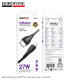 Кабель USB Borofone BX121 Type-C to Lightning PD27W Колір Чорний 6941991123009 ma38232_3667924