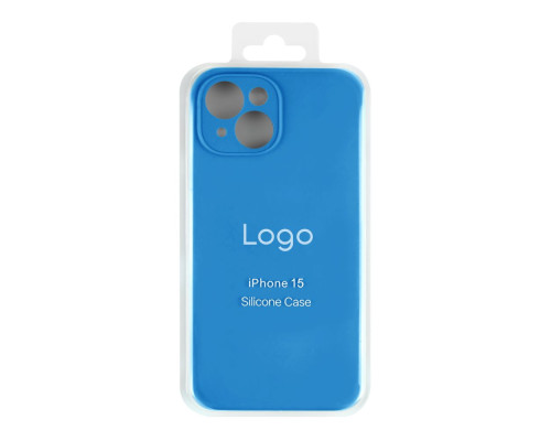 Чохол Silicone Case Full Size with Frame для iPhone 15 Колір 46.Cosmos Blue 2020000493785 ma32785_3868593