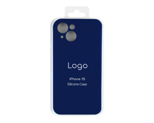 Чохол Silicone Case Full Size with Frame для iPhone 15 Колір 46.Cosmos Blue 2020000493785 ma32785_3868593