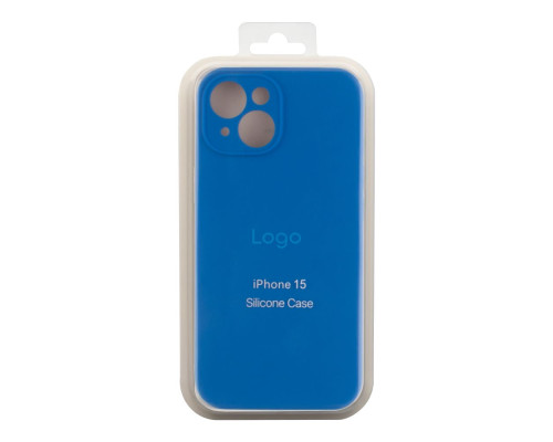 Чохол Silicone Case Full Size with Frame для iPhone 15 Колір 46.Cosmos Blue 2020000493785 ma32785_3868593