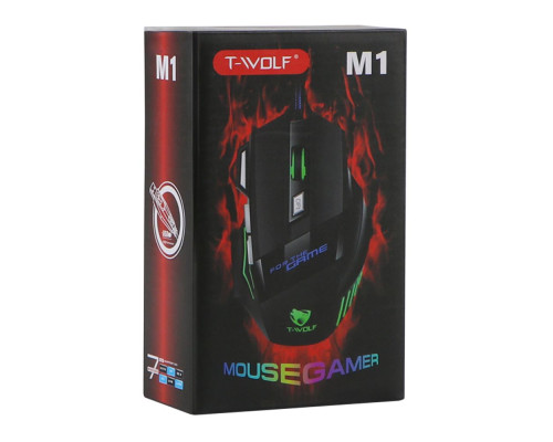 USB Миша Ігрова TWolf M1 М`ята упаковка Колір Чорний 2020000489504 ma38726_3868038