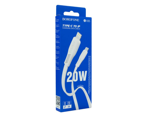 Кабель USB Borofone BX85 PD20W Type C to Lightning М'ята упаковка Колір Білий 2020000492115 ma38764_3868136