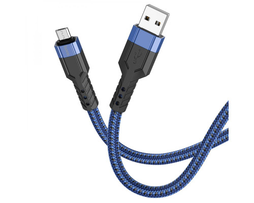 Кабель USB Hoco U110 Micro 1.2m Колір Синій