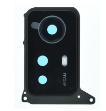 Скло камери Xiaomi Redmi Note 12S з рамкою black (Original) PLS-00-00119641