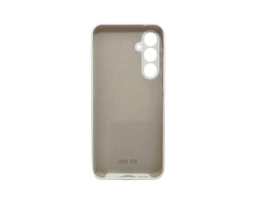 Чохол Silicone Cover Full Camera Samsung A556 Galaxy A55 white PLS-00-00153930