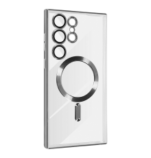 Чохол Fashion Case with MagSafe Full Camera Samsung S908 Galaxy S22 Ultra silver PLS-00-00120132