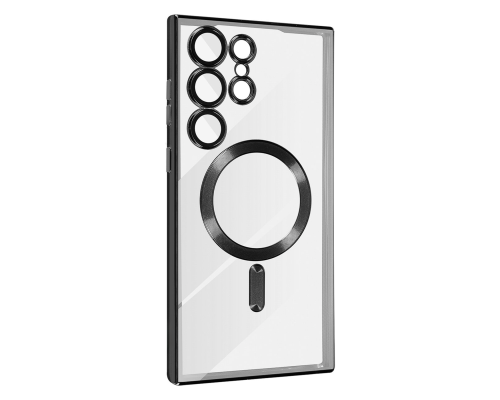 Чохол Fashion Case with MagSafe Full Camera Samsung S908 Galaxy S22 Ultra black PLS-00-00120130