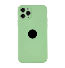Чохол Silicone Case Full Camera Protective для iPhone 12 Pro mint PLS-00-00155384