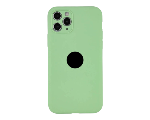 Чохол Silicone Case Full Camera Protective для iPhone 12 Pro mint PLS-00-00155384