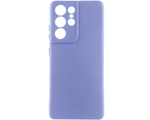 Чохол Silicone Cover Full Camera Samsung G998 Galaxy S21 Ultra elegant purple PLS-00-00118366