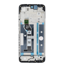 Дисплей Motorola XT2523-6 Moto E15 з сенсором та рамкою black (Original) PLS-00-00141802