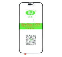 Скло дисплея iPhone 15 Pro Max з OCA black (SJ) PLS-00-00130435