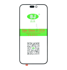 Скло дисплея iPhone 15 Pro Max з OCA black (SJ) PLS-00-00130435