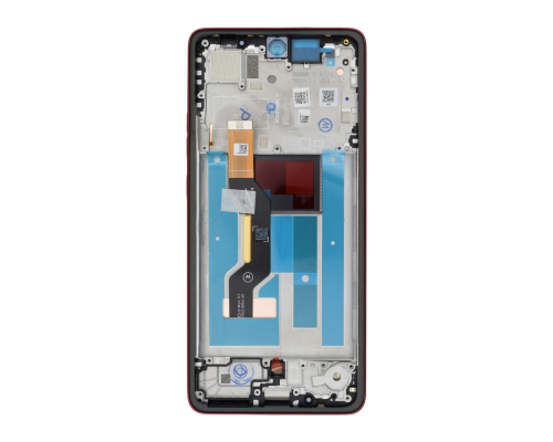 Дисплей Motorola XT2527 Moto G86 з сенсором та рамкою (chrysanthemum) red (Original) PLS-00-00147595