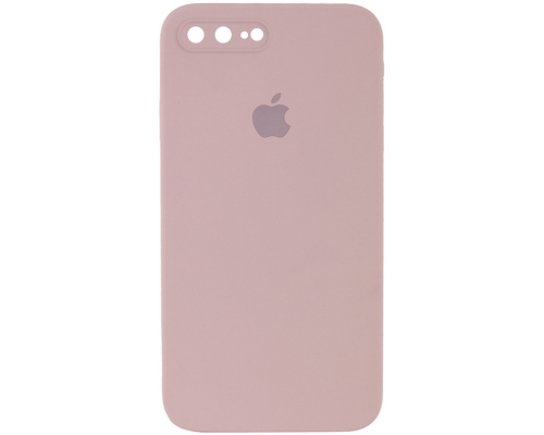 Чохол Silicone Case Квадратні Борти Full Camera iPhone 7 Plus pink sand PLS-00-00103982