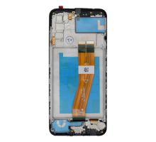 Дисплей Samsung A025F Galaxy A02s (2021) (160,5 х 72 мм) з сенсором та рамкою black (Brand Pack) PLS-00-00137253