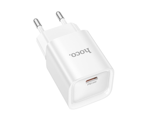 Зарядний пристрій Hoco C146A 20W 3A USB-C white PLS-00-00141166