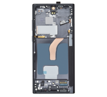Дисплей Samsung S908 Galaxy S22 Ultra з сенсором та рамкою black (Original Refurbished) PLS-00-00105124