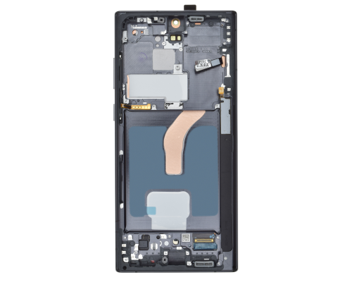 Дисплей Samsung S908 Galaxy S22 Ultra з сенсором та рамкою black (Original Refurbished) PLS-00-00105124