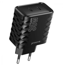 Зарядний пристрій Proove Speed Surge Gan 35W 2Type-C black PLS-00-00138615
