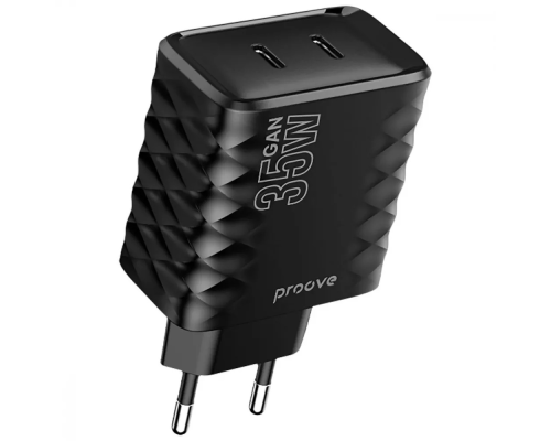 Зарядний пристрій Proove Speed Surge Gan 35W 2Type-C black PLS-00-00138615