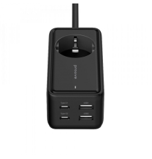 Мережевий фільтр Proove Power Strip Homester PD-03 1AC 65W (2 Type-C+2USB) black PLS-00-00112618