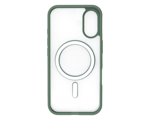 Чохол TPU+PC Сolor сase with MagSafe iPhone 16 green PLS-00-00135407