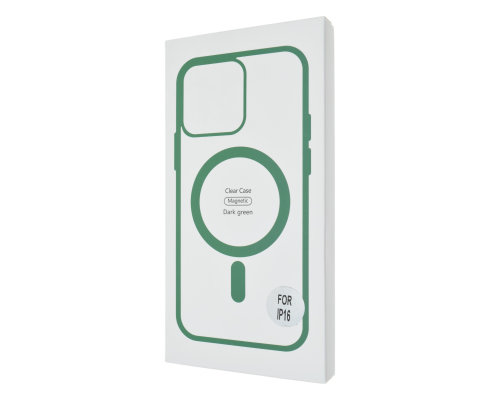 Чохол TPU+PC Сolor сase with MagSafe iPhone 16 green PLS-00-00135407