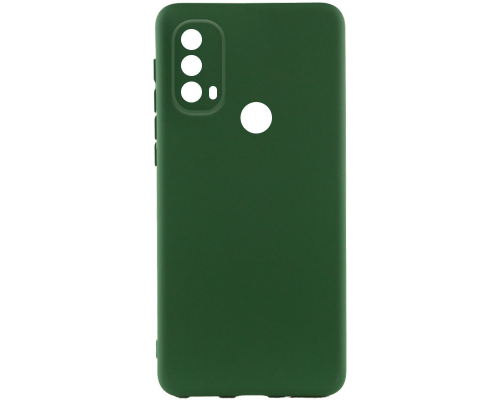 Чохол Silicone Cover Full Camera Motorola Moto E40 dark green PLS-00-00118090