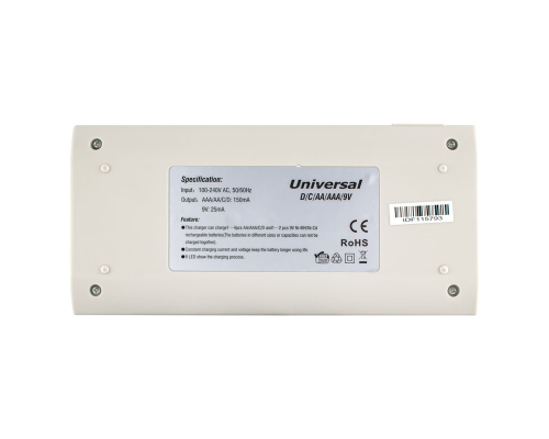 Зарядний пристрій PKCELL 8182 AA/AAA/D/C Ni-MH/Ni-Cd 2x9V PLS-00-00122447