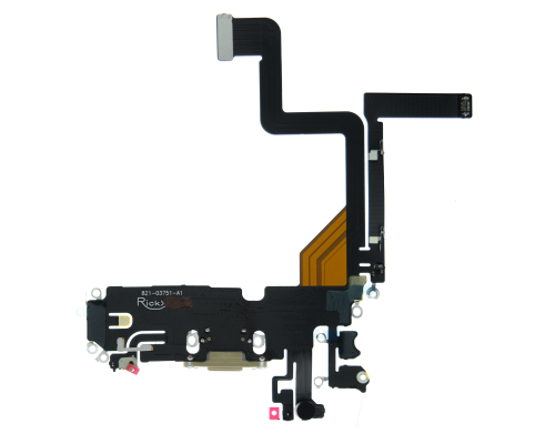 Шлейф iPhone 14 Pro з роз'ємом зарядки gold (Original China) PLS-00-00107206