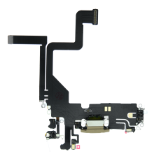 Шлейф iPhone 14 Pro з роз'ємом зарядки gold (Original China) PLS-00-00107206