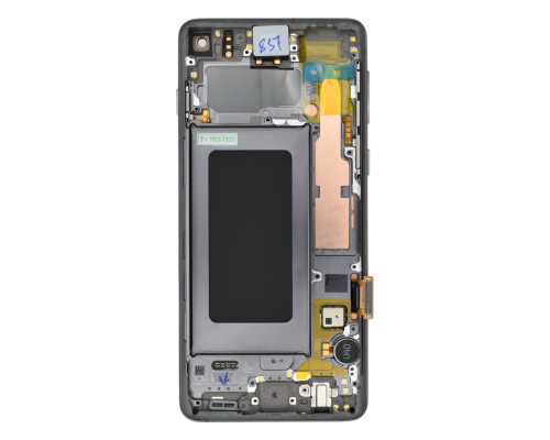 Дисплей Samsung G973 Galaxy S10 з сенсором та рамкою black (Original) PLS-00-00024543