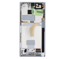 Дисплей Samsung S908 Galaxy S22 Ultra з сенсором та рамкою white (Original) PLS-00-00090147