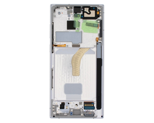 Дисплей Samsung S908 Galaxy S22 Ultra з сенсором та рамкою white (Original) PLS-00-00090147