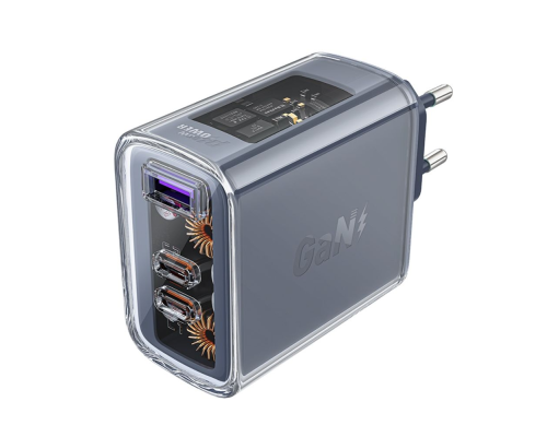 Зарядний пристрій Acefast A45 65W 3A USB-A+2USB-С gray PLS-00-00124913