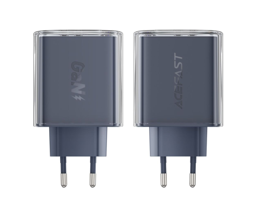 Зарядний пристрій Acefast A45 65W 3A USB-A+2USB-С gray PLS-00-00124913
