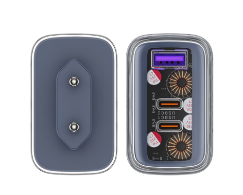 Зарядний пристрій Acefast A45 65W 3A USB-A+2USB-С gray PLS-00-00124913