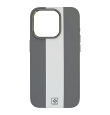 Чохол шкіряний Rally with Magnetic для iPhone 16 Pro Max gray white PLS-00-00164619