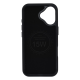 Чохол шкіряний Rally with Magnetic для iPhone 16 black white PLS-00-00164609