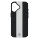 Чохол шкіряний Rally with Magnetic для iPhone 16 black white PLS-00-00164609