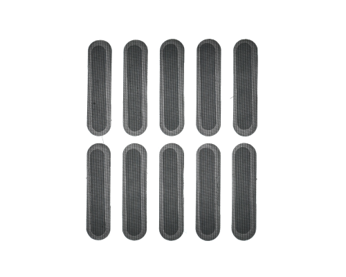 Набір захисних сіток для динаміка та мікрофона універсальні 16x5 mm (10 шт) black PLS-00-00124307