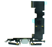 Шлейф iPhone 8 Plus з роз'ємом зарядки white (Original Used) PLS-00-00033888