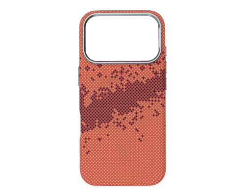 Чохол D Glory Ultra Slim with MagSafe iPhone 17 Pro orange pixel PLS-00-00154958