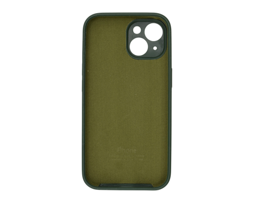 Чохол Silicone Case Full Camera Protective iPhone 15 dark green PLS-00-00122909