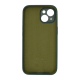 Чохол Silicone Case Full Camera Protective iPhone 15 dark green PLS-00-00122909