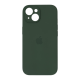 Чохол Silicone Case Full Camera Protective iPhone 15 dark green PLS-00-00122909